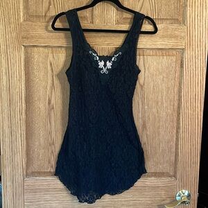 Cinema Etoile black lace nightgownn/chemise